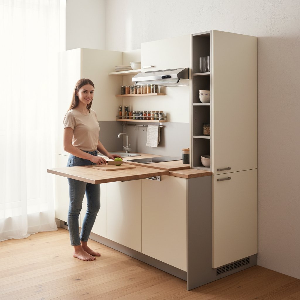 Space-Efficient Kitchen Layouts for Small Homes