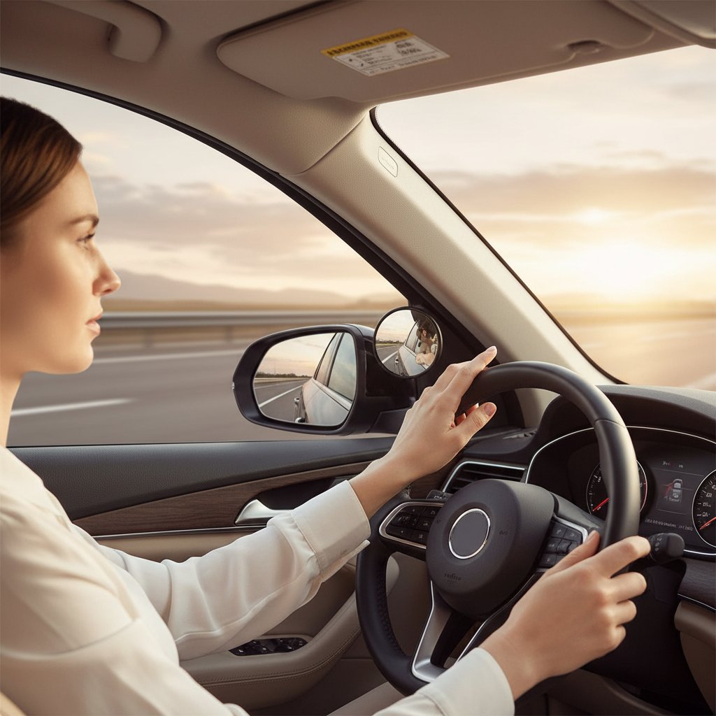 Blind Spot Mirrors Increasing Driving Safety