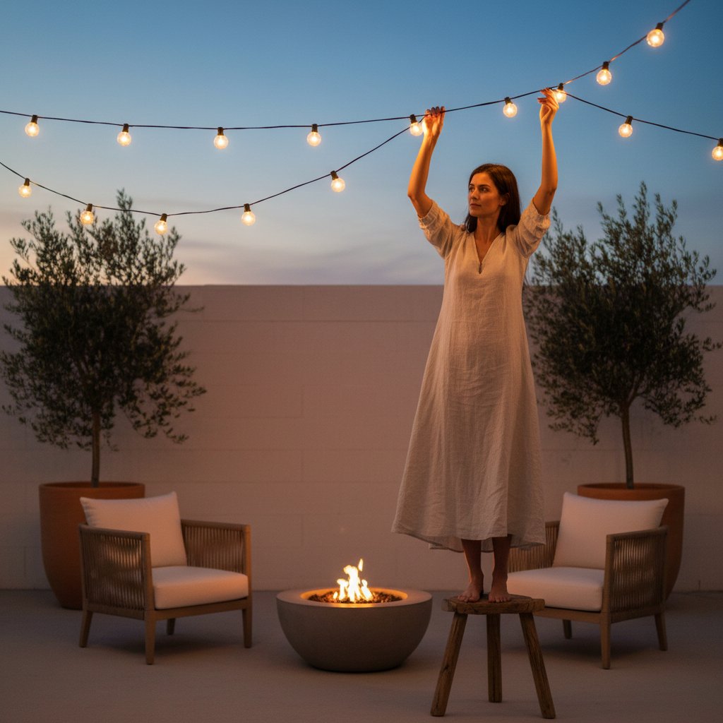 Outdoor String Lights for Evening Ambience